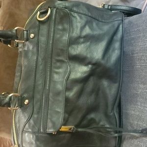 Rebecca Minkoff weekender mini satchel black travel bag